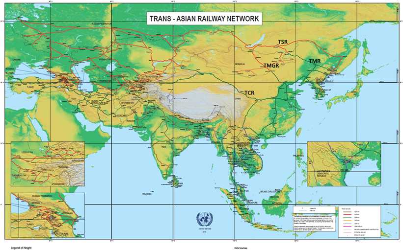 Trans-asian railway network Image