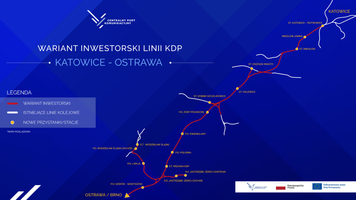 Development of Design Documentation for the Project construction of railway line on section Katowice-State Border-Ostrava